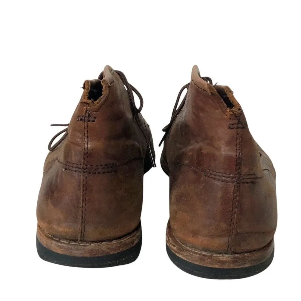 Timberland Mens 12 Wodehouse Lost History Chukka Boots Burnished Dark Brown